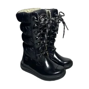 Timberland Girls Toddlers Winter Black Patent Leather Calf Puffer Boots Size 6