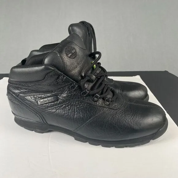 Timberland Men's Boots Black Garrison Field Mid Waterproof Hiking Size 13 M