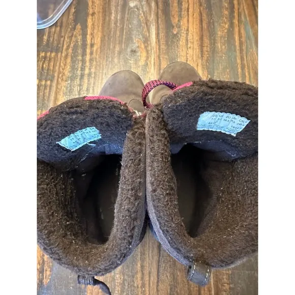 Timberland Waterproof Winter Boots Primaloft Insulated Purple Brown Women's 7.5