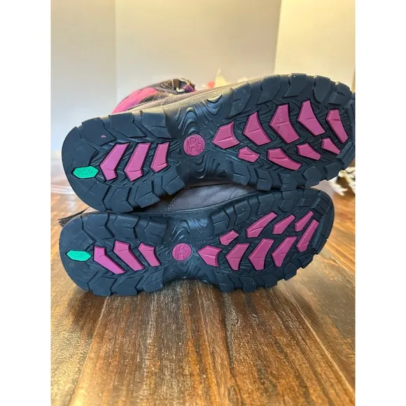 Timberland Waterproof Winter Boots Primaloft Insulated Purple Brown Women's 7.5