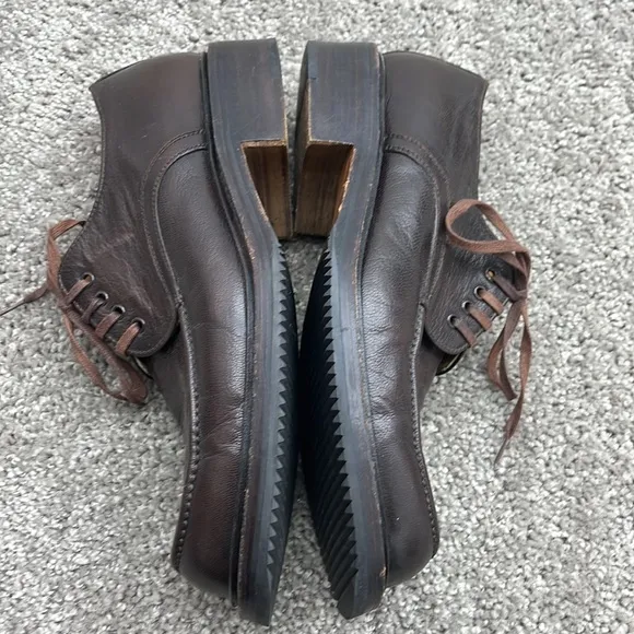 To Boot Brown Leather Lace Up Loafer Casual Dress Shoes Men’s size 8