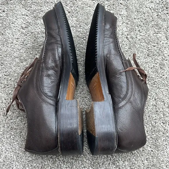 To Boot Brown Leather Lace Up Loafer Casual Dress Shoes Men’s size 8