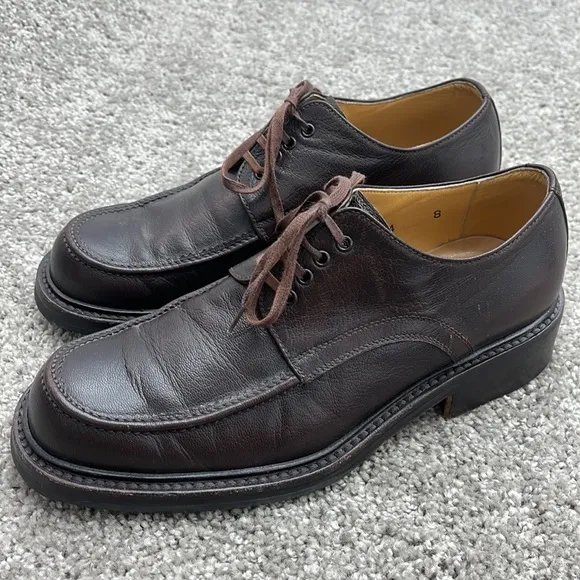 To Boot Brown Leather Lace Up Loafer Casual Dress Shoes Men’s size 8