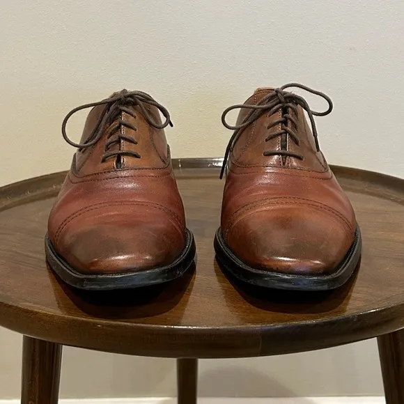 To Boot New York Adam Derrick Brown Leather Dress Shoes Size 10
