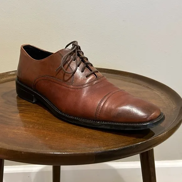 To Boot New York Adam Derrick Brown Leather Dress Shoes Size 10