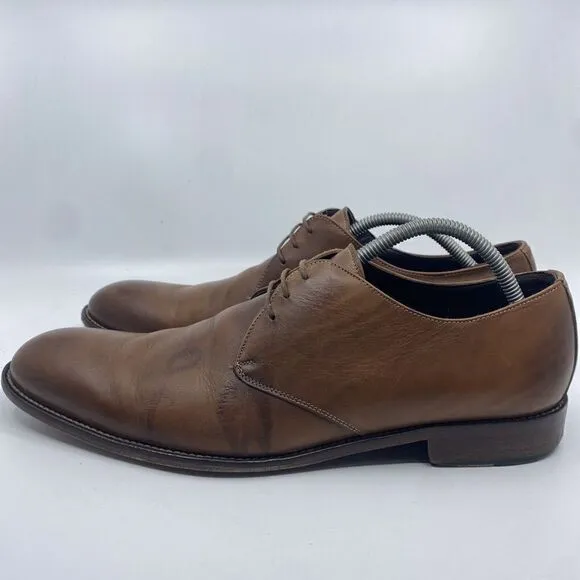 To Boot New York by Adam Derrick Mens Size 11.5 Brown Oxford Leather Dress Shoes