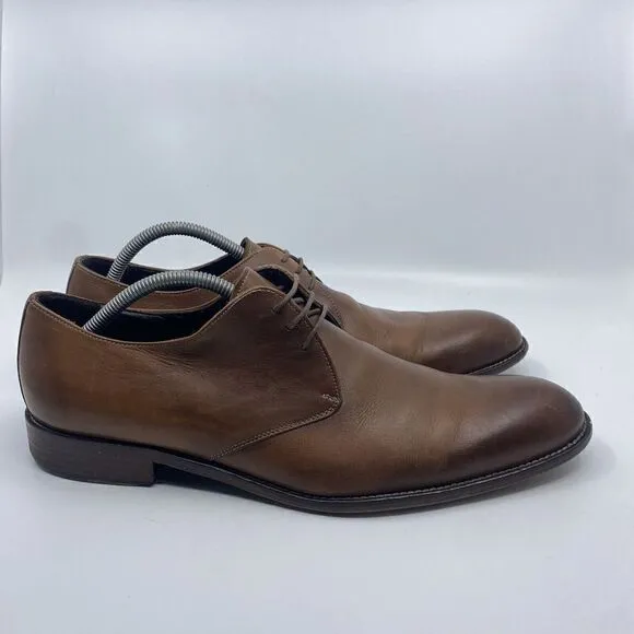 To Boot New York by Adam Derrick Mens Size 11.5 Brown Oxford Leather Dress Shoes