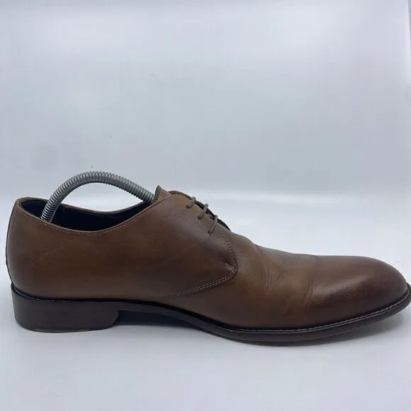 To Boot New York by Adam Derrick Mens Size 11.5 Brown Oxford Leather Dress Shoes