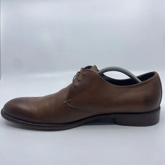 To Boot New York by Adam Derrick Mens Size 11.5 Brown Oxford Leather Dress Shoes
