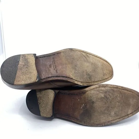 To Boot New York by Adam Derrick Mens Size 11.5 Brown Oxford Leather Dress Shoes