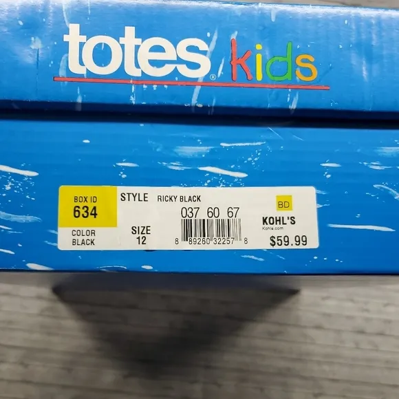 Totes Black Gray Blue‎ Winter Snow Boots Size 12 Ricky