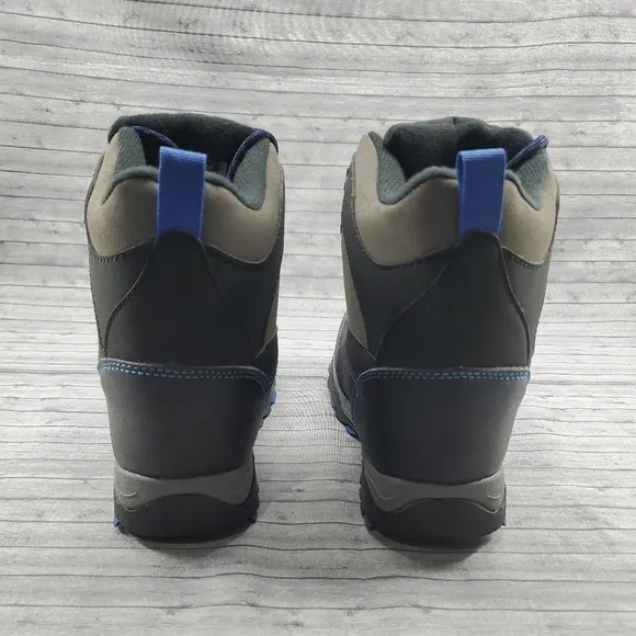 Totes Black Gray Blue‎ Winter Snow Boots Size 12 Ricky
