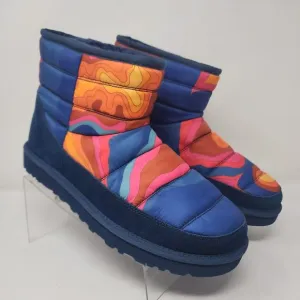 Ugg Boots Mens 10 Blue Classic Mini LTA Cali Topo Suede Retro Ankle Shoes