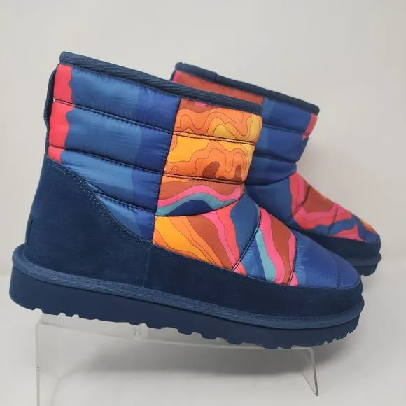 Ugg Boots Mens 10 Blue Classic Mini LTA Cali Topo Suede Retro Ankle Shoes