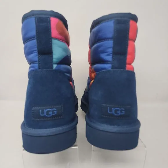 Ugg Boots Mens 10 Blue Classic Mini LTA Cali Topo Suede Retro Ankle Shoes