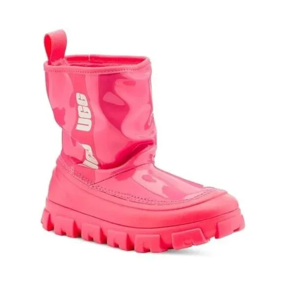 UGG Classic Brellah Mini Super Pink Size 6 Rain/Snow Boots New
