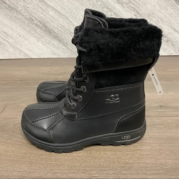 UGG | Kids Butte II CWR Snow Boots Black Size 13