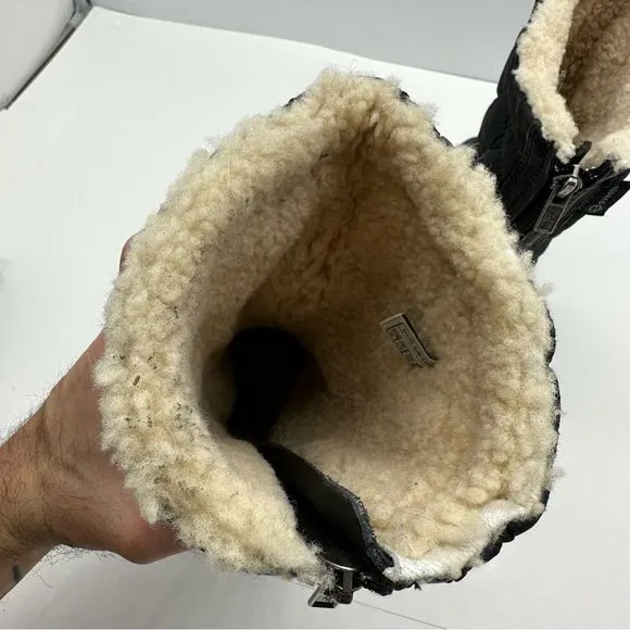 UGG Snowpeak Womens 5 Tall Winter Snow Boots Shoe Sherpa Lined Quilted Imsulated