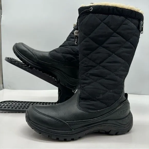 UGG Snowpeak Womens 5 Tall Winter Snow Boots Shoe Sherpa Lined Quilted Imsulated