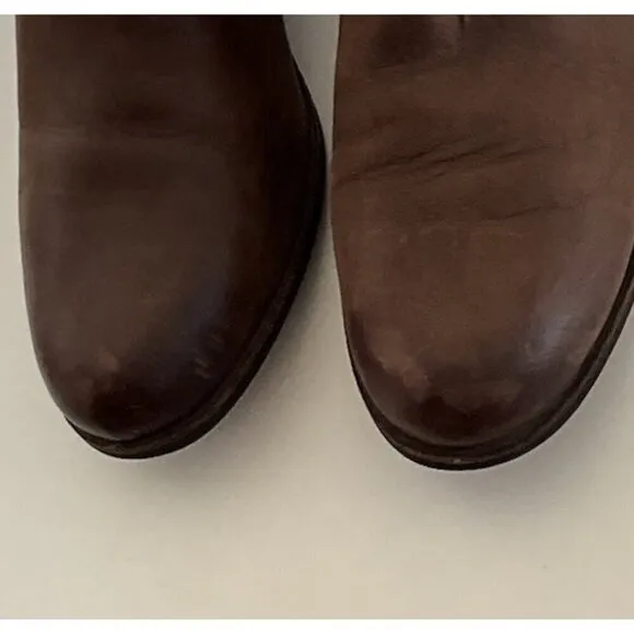 UGG Women’s Lorraine Boots Size 12 Brown Leather Zip belt Harness 1010204