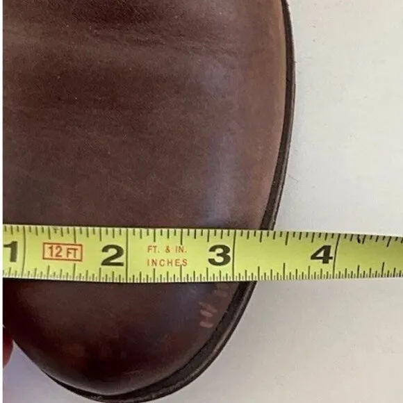 UGG Women’s Lorraine Boots Size 12 Brown Leather Zip belt Harness 1010204
