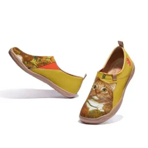 UIN Men’s Slip Ons Walking Casual Loafers Shoes (Sunflowers and Cat Toledo)