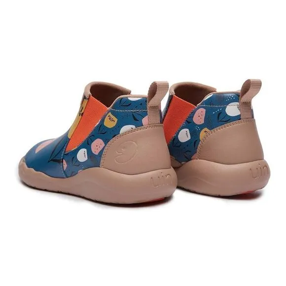 UIN Women's High Top Ankle Boots Walking Shoes (Granada Flower In the Lake)
