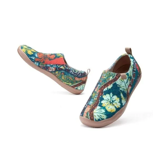 UIN Women's Walking Shoes Slip On Casual Sneaker Toledo (Tropical Tribe )133