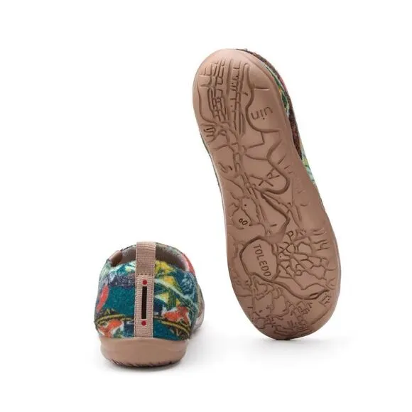 UIN Women's Walking Shoes Slip On Casual Sneaker Toledo (Tropical Tribe )133