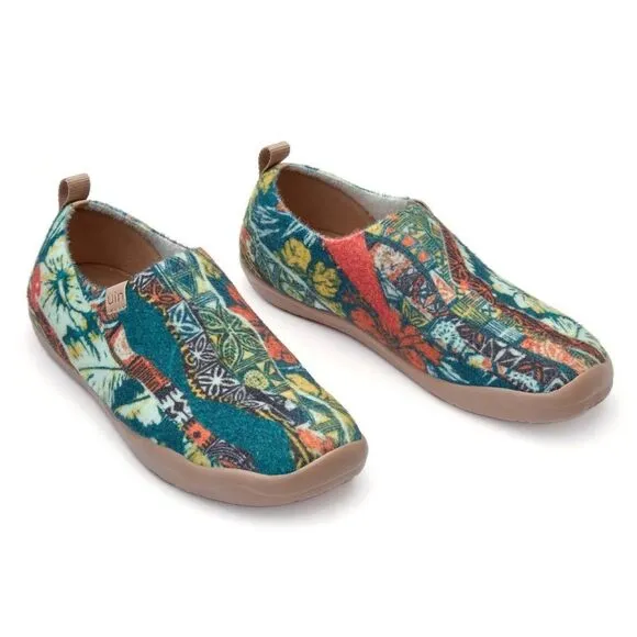 UIN Women's Walking Shoes Slip On Casual Sneaker Toledo (Tropical Tribe )133
