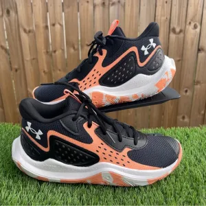 Under Armour Jet 23 (GS) size 7Y/8.5w Black Bubble Peach 3026634-003
