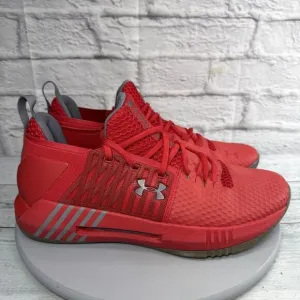 Under Armour Drive 4 Basketball Sneakers Mens 13 Low Red White Shoes Trainers