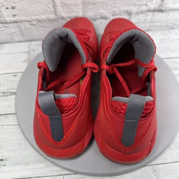 Under Armour Drive 4 Basketball Sneakers Mens 13 Low Red White Shoes Trainers