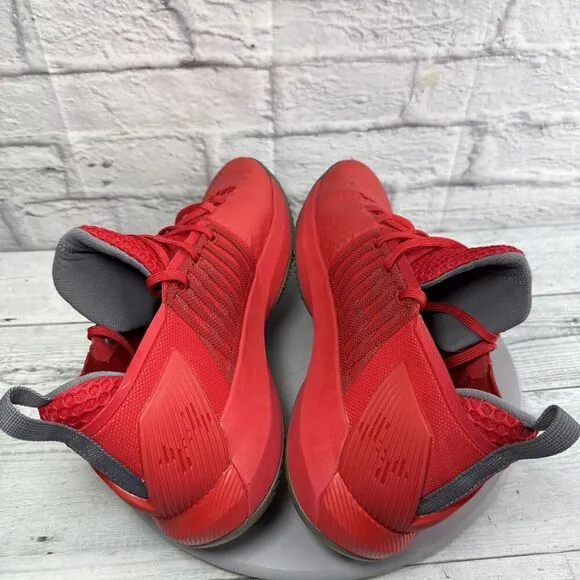 Under Armour Drive 4 Basketball Sneakers Mens 13 Low Red White Shoes Trainers