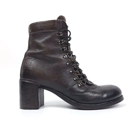 Untamed Street MADISON Ombre Black Lace Up Urban Hiking Boots Women's 10