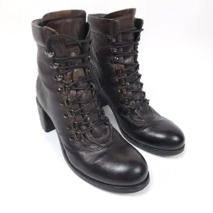 Untamed Street MADISON Ombre Black Lace Up Urban Hiking Boots Women's 10