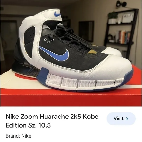 USED!!! NIKE ZOOM HUARACHE KOBE EDITION SIZE13