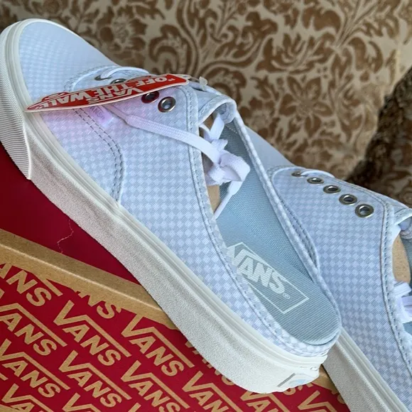 Vans Authentic Mule Pastel Checkerboard Misty Bl W