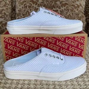 Vans Authentic Mule Pastel Checkerboard Misty Bl W