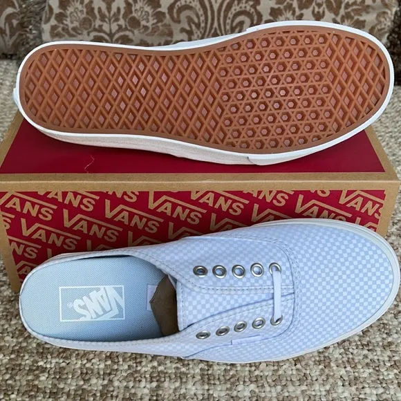 Vans Authentic Mule Pastel Checkerboard Misty Bl W