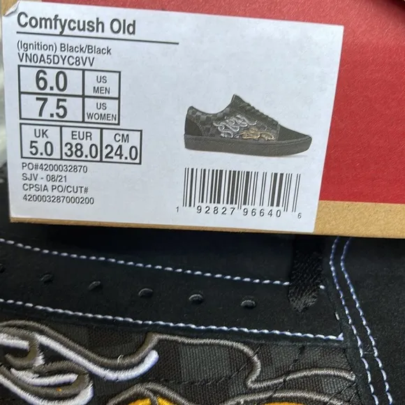 Vans Comfycush Ignition Black/Black WMNS sneakers - athletic shoes