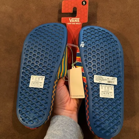 Vans Kids x Sesame Street striped sandals Size 5