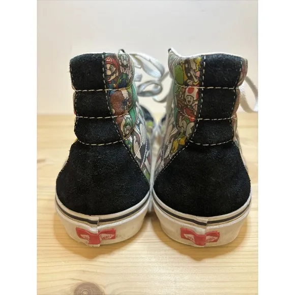 Vans Nintendo Super‎ Mario Game Over Sk8 Hi Top Shoes Sneakers Mens 10.5 EUC H10