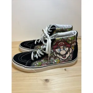Vans Nintendo Super‎ Mario Game Over Sk8 Hi Top Shoes Sneakers Mens 10.5 EUC H10