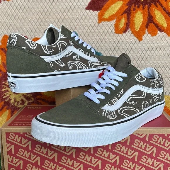Vans Old School Peace Paisley Grape Leaf Men’s sneakers - athletic shoes