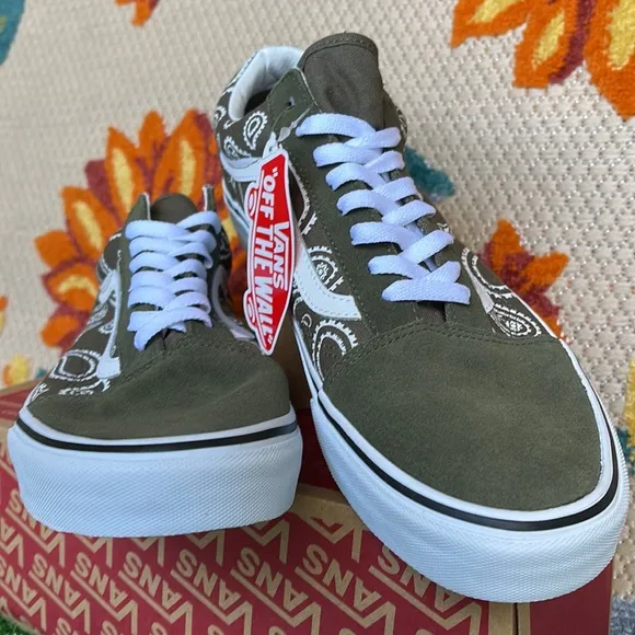 Vans Old School Peace Paisley Grape Leaf Men’s sneakers - athletic shoes