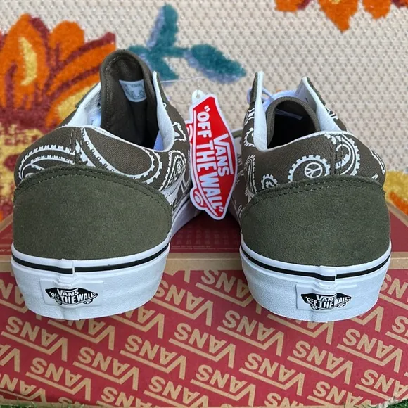 Vans Old School Peace Paisley Grape Leaf Men’s sneakers - athletic shoes