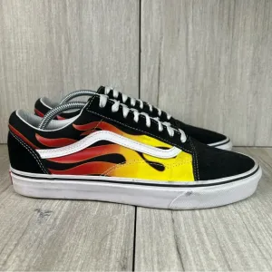 Vans Old Skool Hot Rod Flames Retro Sneakers Lace Up Shoes Mens Size 10