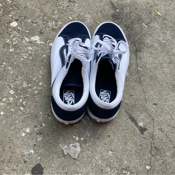 Vans Style 36 Classic Sport Shoes Mens 10.5 Women’s 12.5 White Navy Sneakers