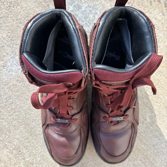 Vasque Men's Gore-Tex Hiking Leather Waterproof Boots Size 10 1/2 Red Brown